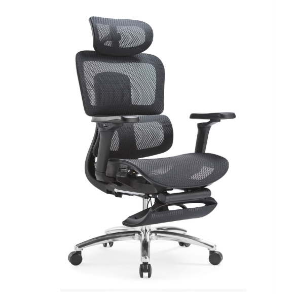 Ghế công thái học full lưới có gác chân giá rẻ: CTH27 - $hienthicat